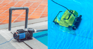 pool vacuum vs pool cleaner featured image